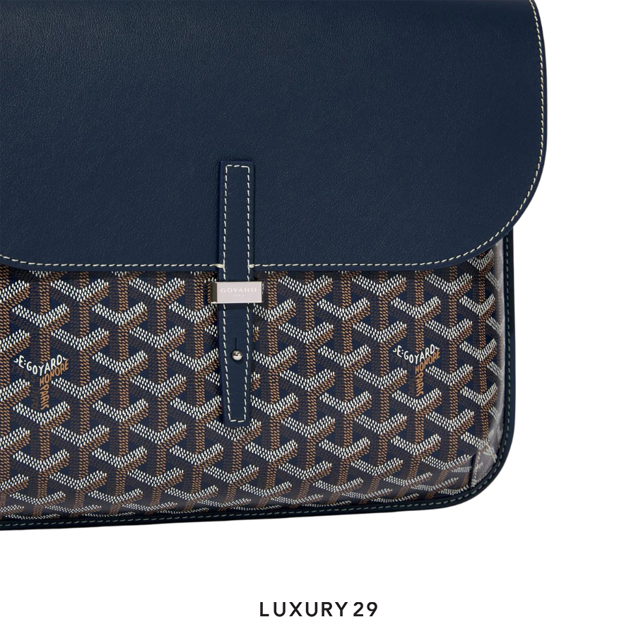 Goyard Coursier Messenger Bag Navy Blue GOYARD Luxury29