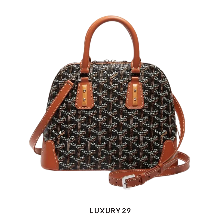 Goyard Cuir PM Strap Bijouterie Palladium Tan GOYARD