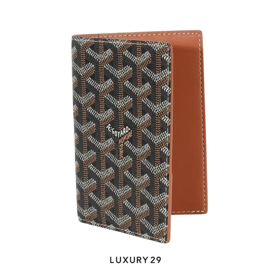 Goyard Grenelle Passport Cover Black & Tan