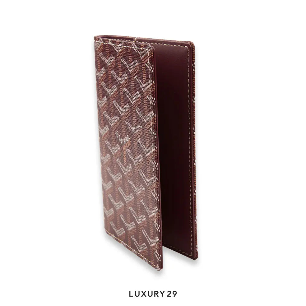 Goyard Grenelle Passport Cover Burgundy