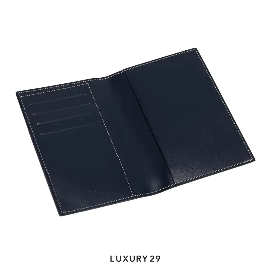 Goyard Grenelle Passport Cover Navy Blue GOYARD