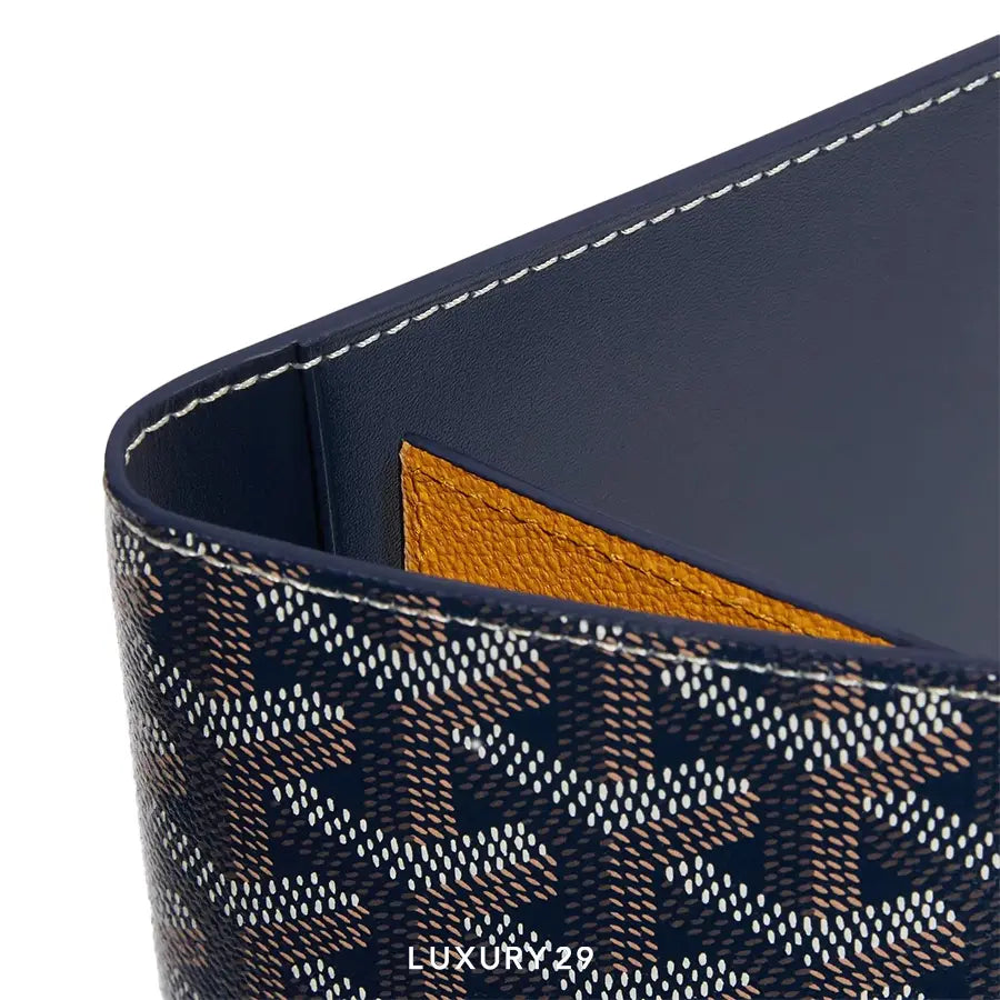 Goyard Grenelle Passport Cover Navy Blue GOYARD
