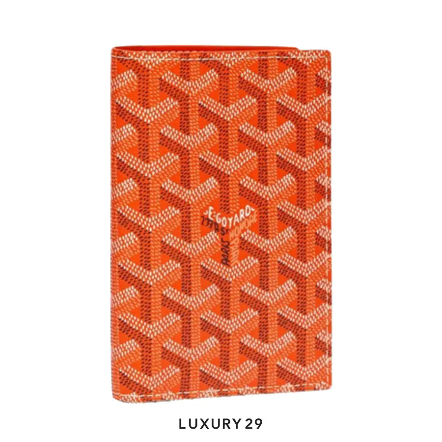 Goyard Grenelle Passport Cover Orange