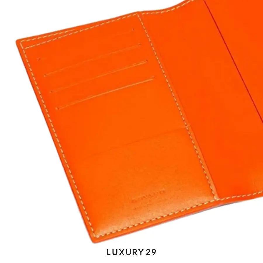 Goyard Grenelle Passport Cover Orange GOYARD