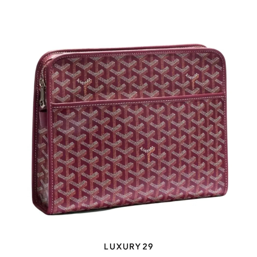 Goyard Jouvence GM Toiletry Bag Burgundy