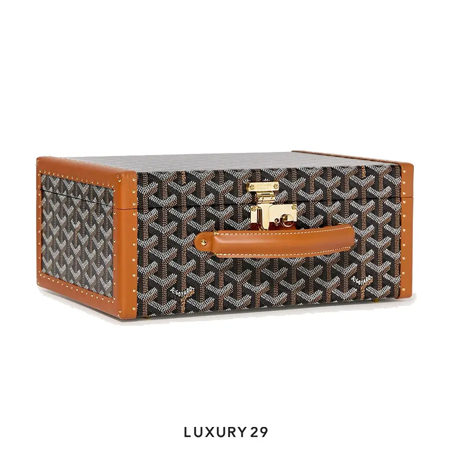 Goyard Joux 8 Watch Case Black & Tan GOYARD Luxury29