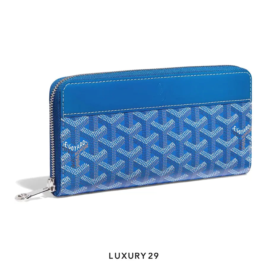 Goyard Matignon GM Wallet Sky Blue GOYARD