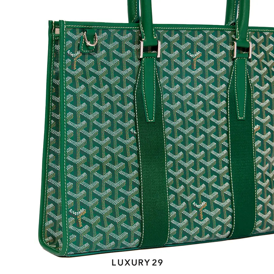 Goyard Morvan document PM Vert case Green GOYARD