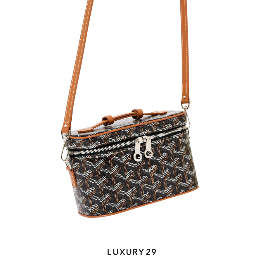 Goyard Muse Mini Vanity Black & Tan GOYARD Luxury29