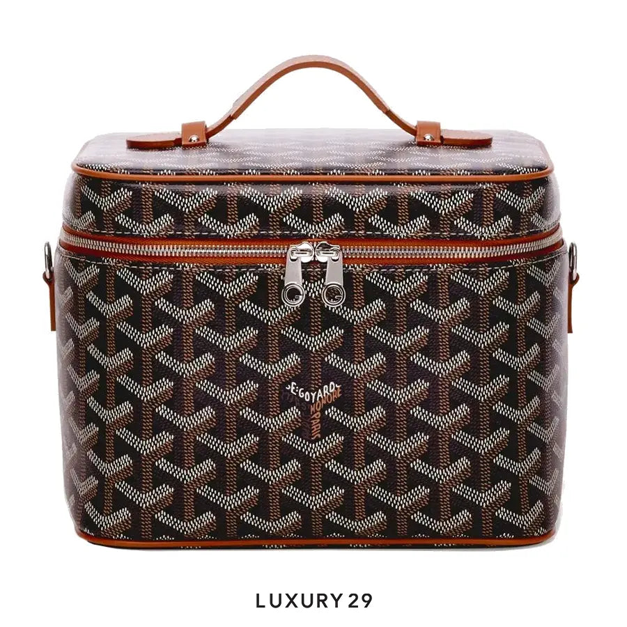 Goyard Muse Vanity Case Black & Tan