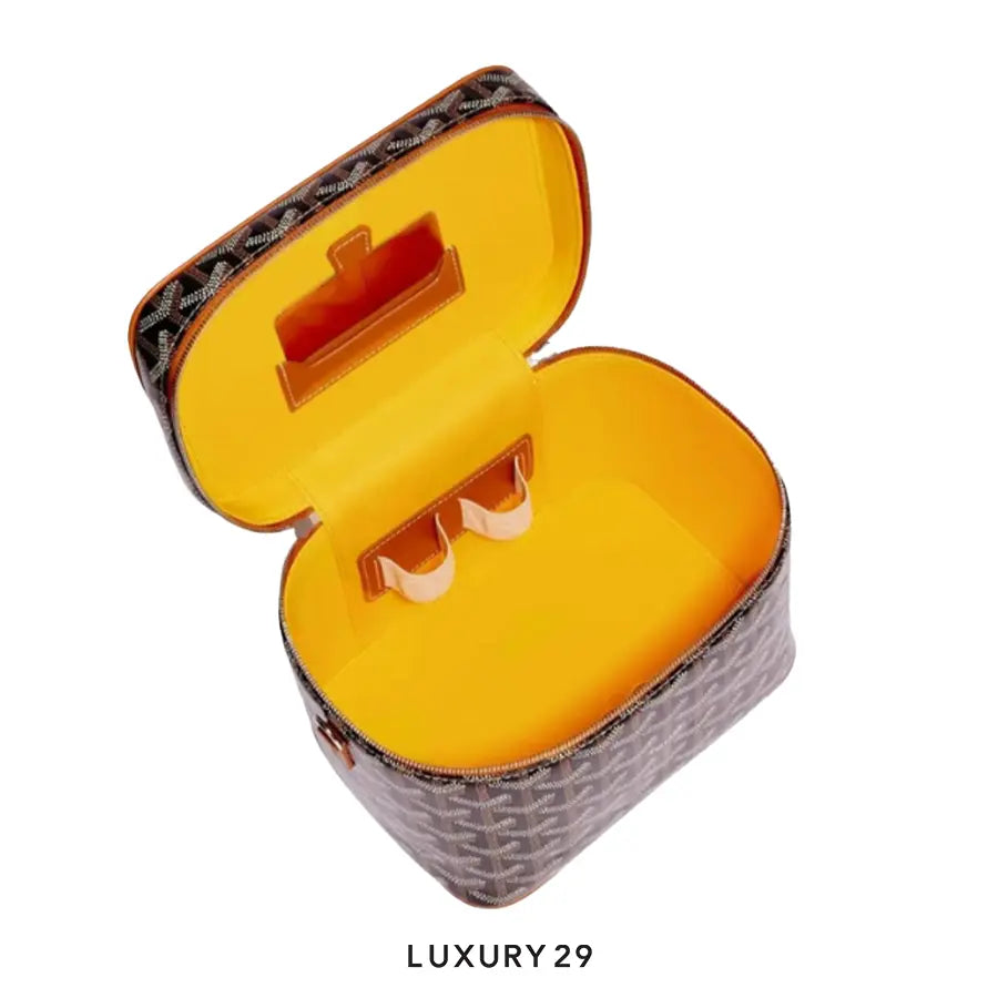 Goyard Muse Vanity Case Black & Tan GOYARD