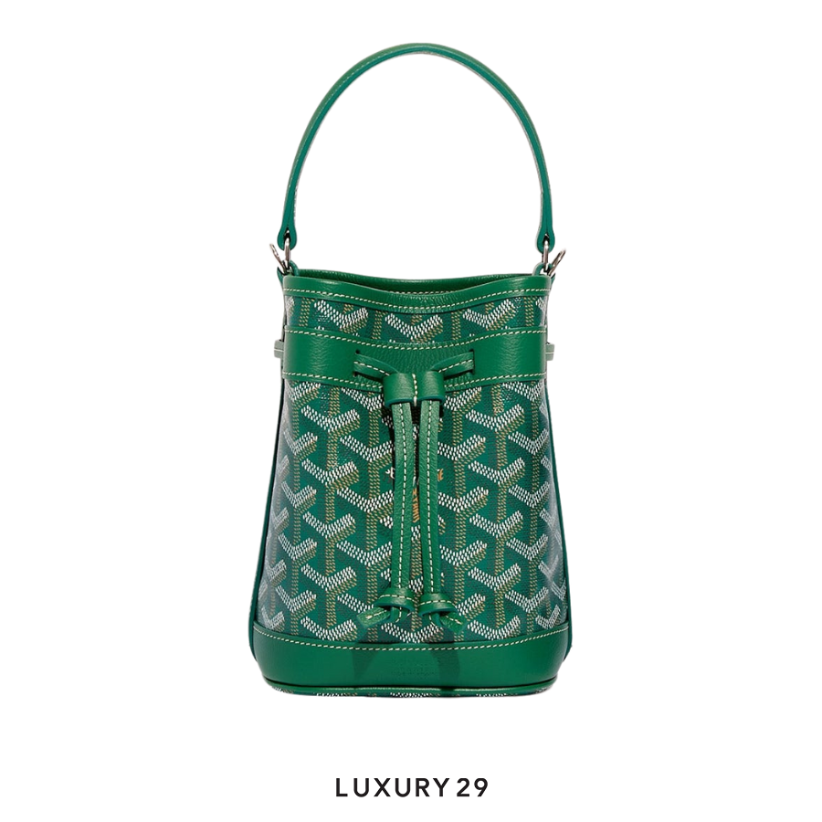 Goyard Petit Flot Mini bucket Bag Green GOYARD
