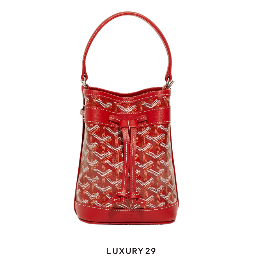 Goyard Petit Flot Mini bucket Bag Red GOYARD