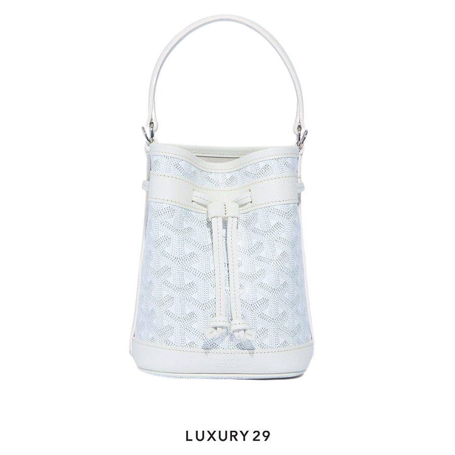 Goyard Petit Flot Mini bucket Bag White GOYARD