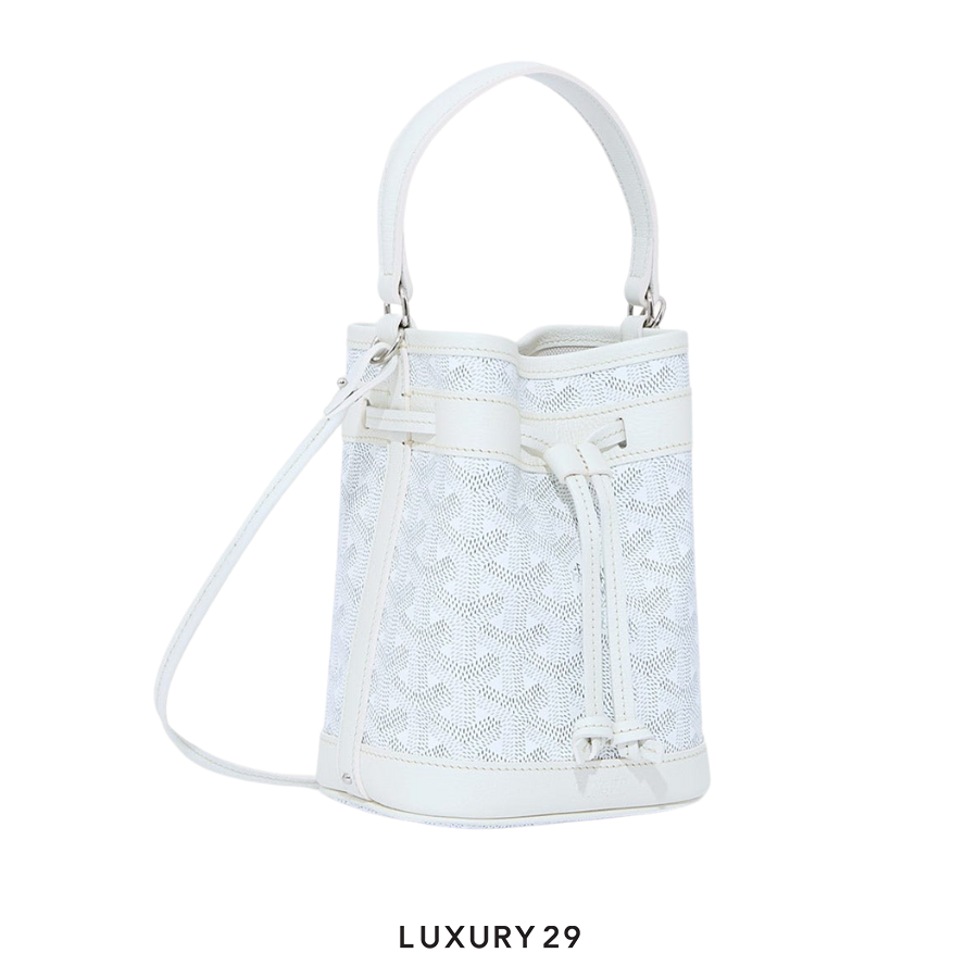 Goyard Petit Flot Mini bucket Bag White GOYARD