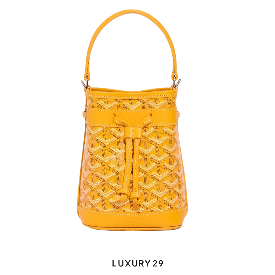 Goyard Petit Flot Mini bucket Bag Yellow GOYARD