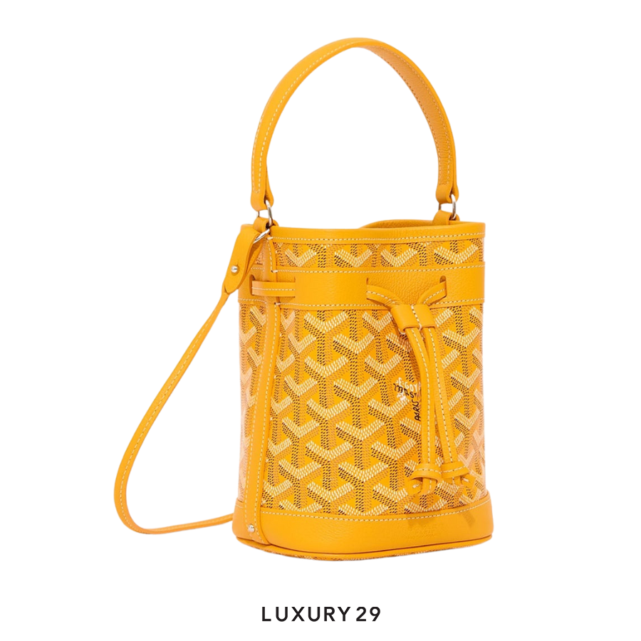 Goyard Petit Flot Mini bucket Bag Yellow GOYARD