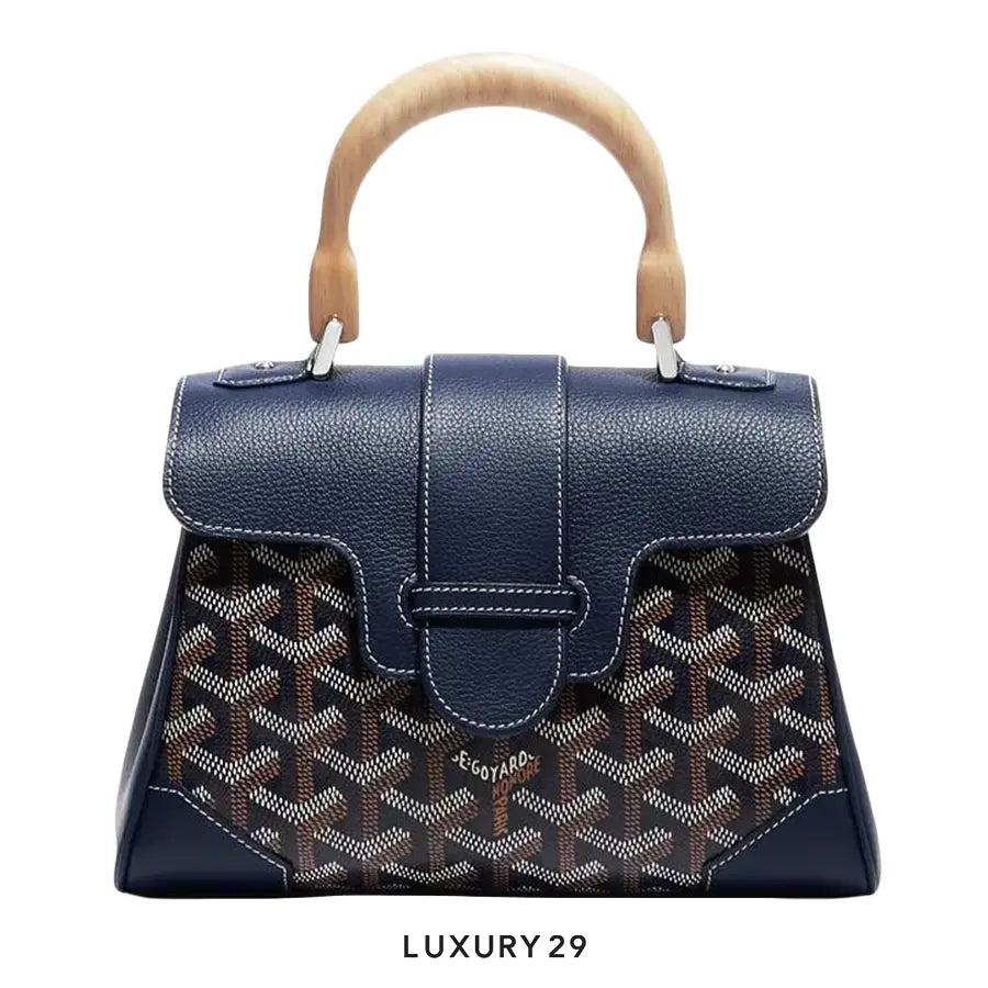 Goyard Saigon Souple Mini Bag Navy Blue