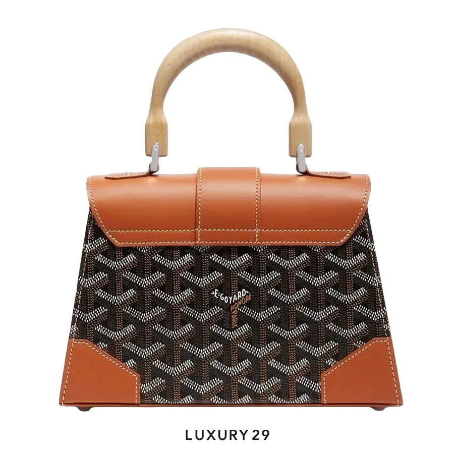 Goyard Saigon Structure Mini Bag Black & Tan GOYARD