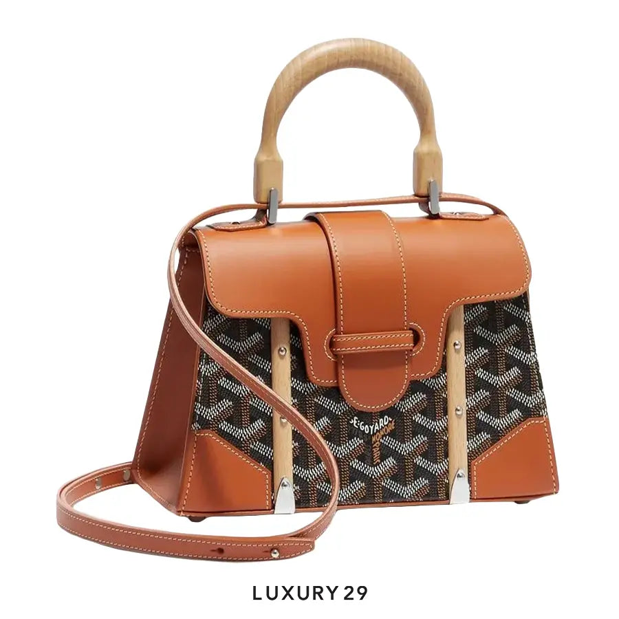 Goyard Saigon Structure Mini Bag Black & Tan GOYARD