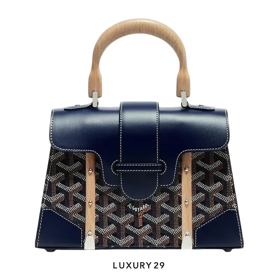 Goyard Saigon Structure Mini Bag Navy Blue GOYARD