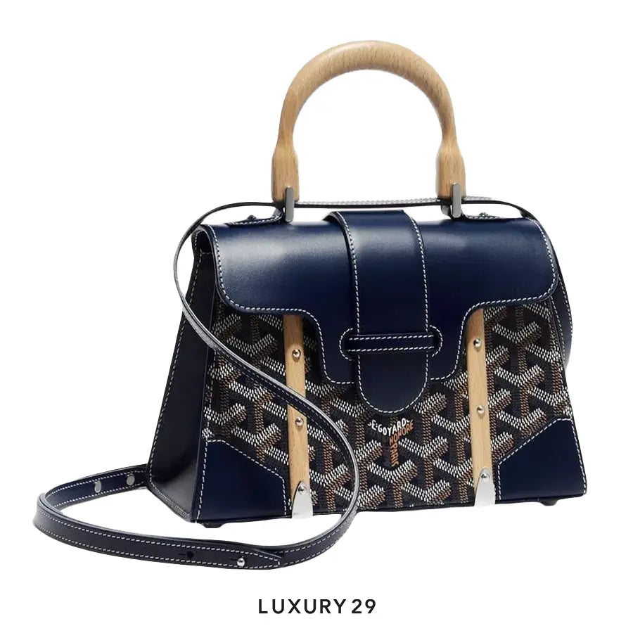 Goyard Saigon Structure Mini Bag Navy Blue GOYARD