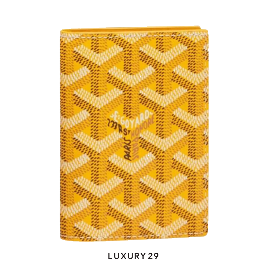 Goyard Saint-Marc Card Wallet Yellow GOYARD Luxury29