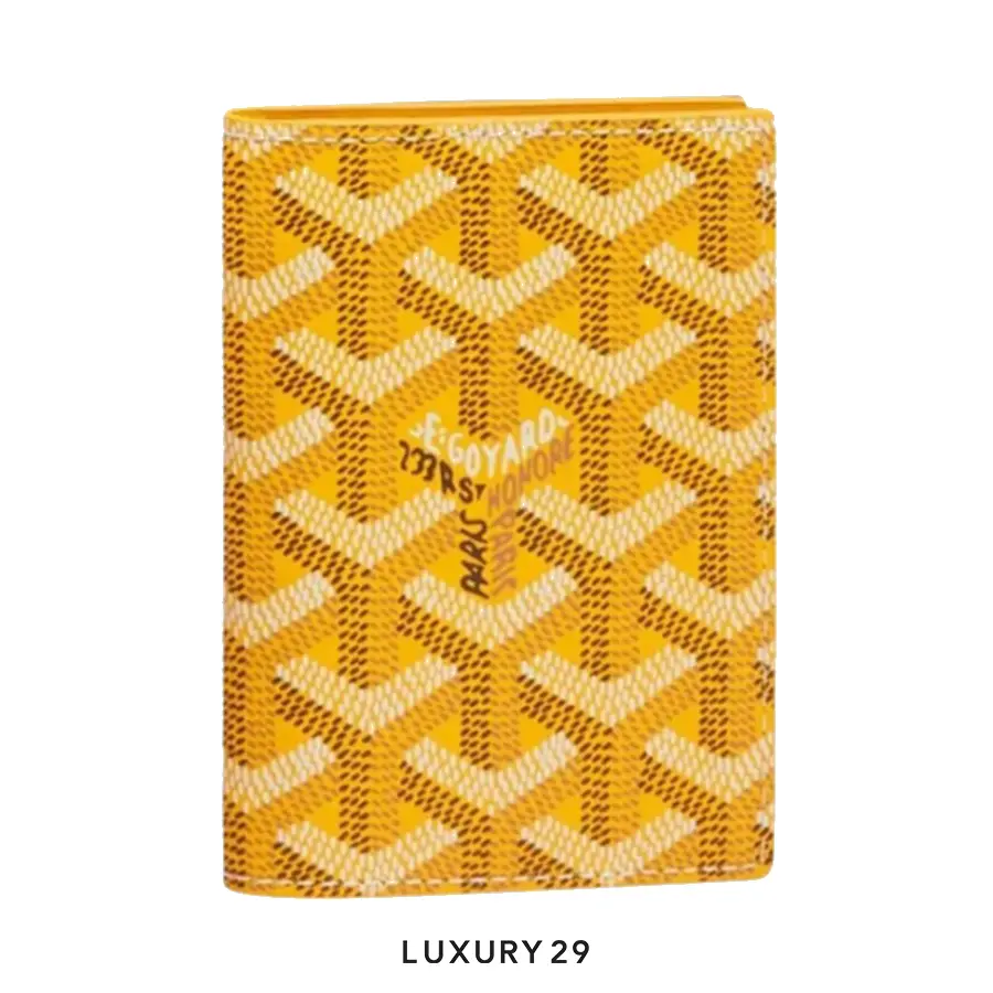 Goyard Saint-Marc Card Wallet Yellow GOYARD Luxury29