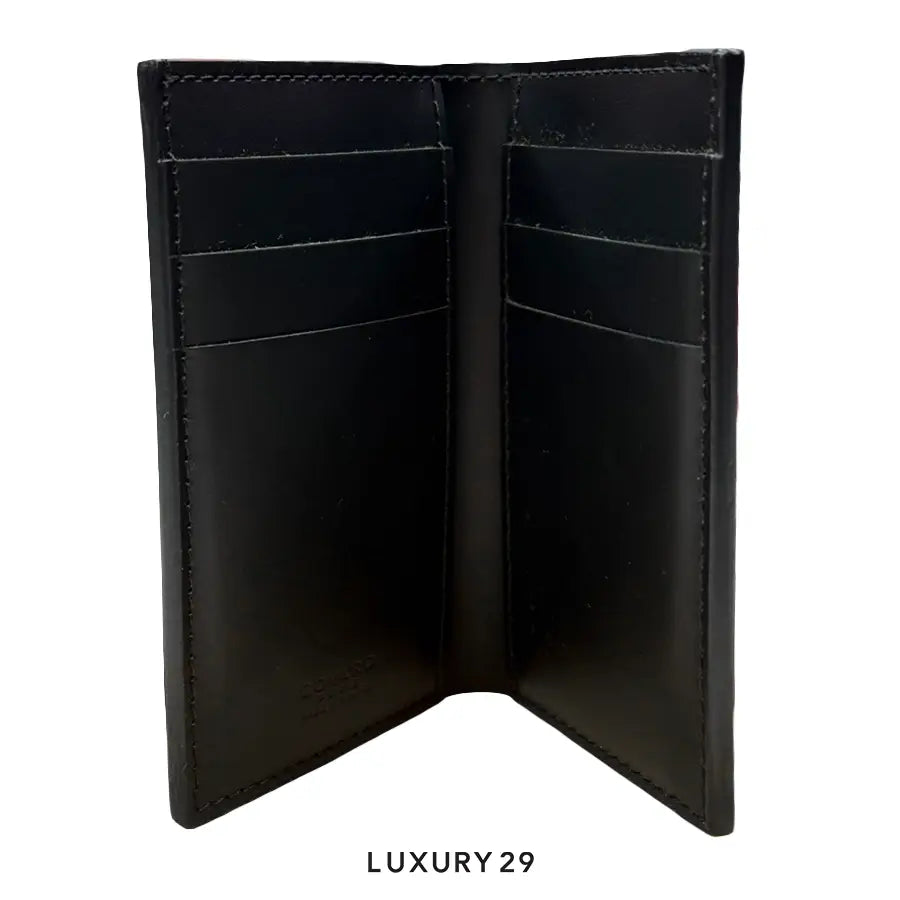 Goyard Saint-Pierre Card Wallet Black Hand-Painted Heart Green GOYARD
