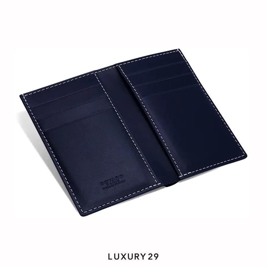 Goyard Saint-Pierre Card Wallet Navy Blue GOYARD