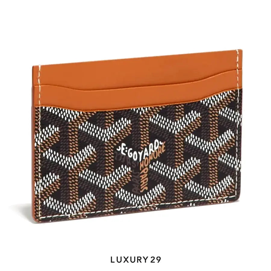 Goyard Saint-Sulpice Card Wallet Black & Tan GOYARD