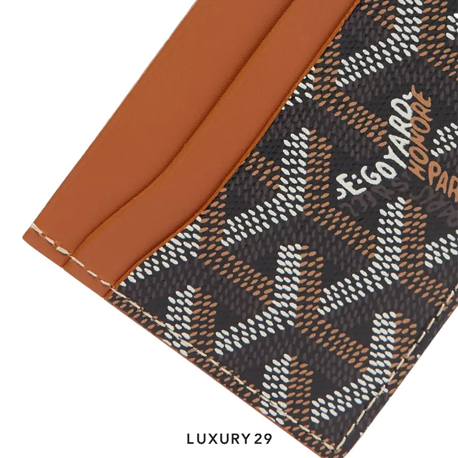 Goyard Saint-Sulpice Card Wallet Black & Tan GOYARD