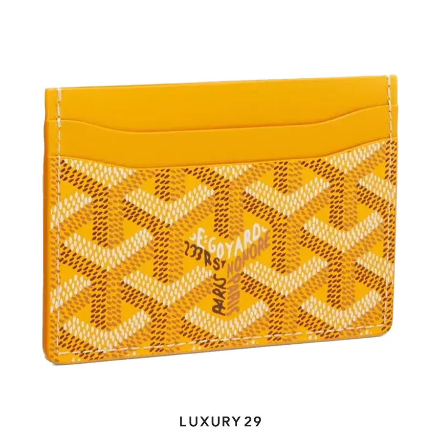 Goyard Saint-Sulpice Card Wallet Yellow