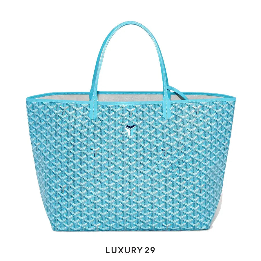 Goyard Saint Louis GM Bag and Balise Beach Towel Turquoise