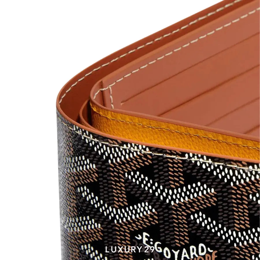 Goyard Victoire Wallet Black & Tan GOYARD