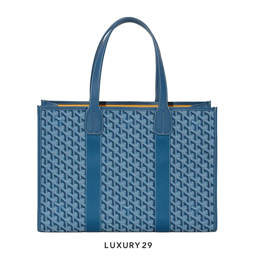 Goyard Villette Jacquard tote bag MM Ocean Blue GOYARD