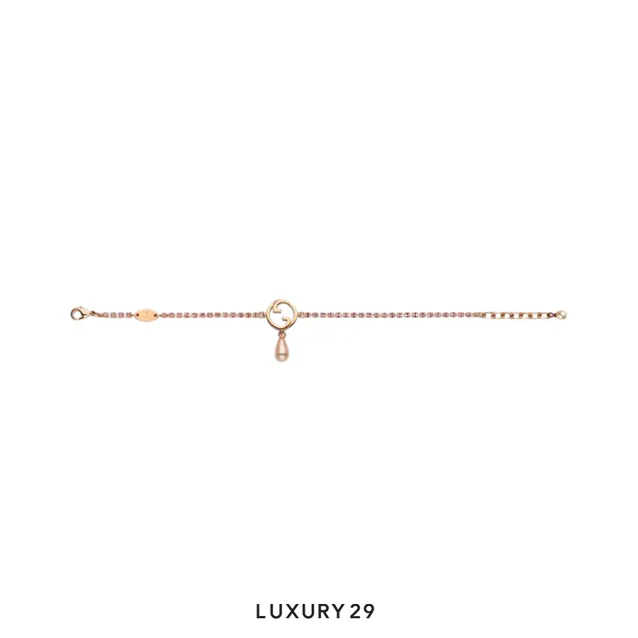 Gucci Blondie crystal bracelet Rose Gold