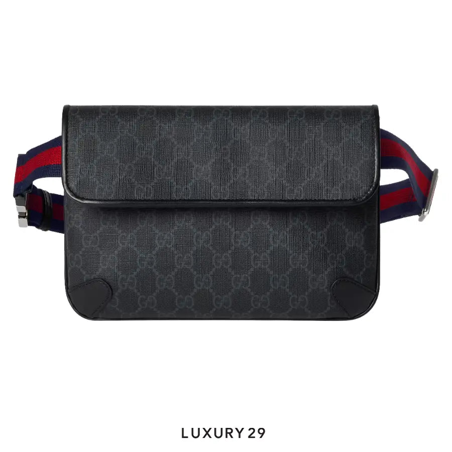 Gucci GG Black small belt bag Black GG Supreme canvas