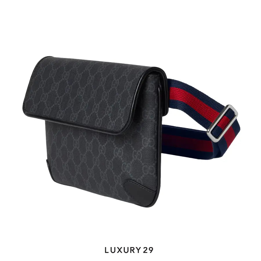 Gucci GG Black small belt bag Black GG Supreme canvas