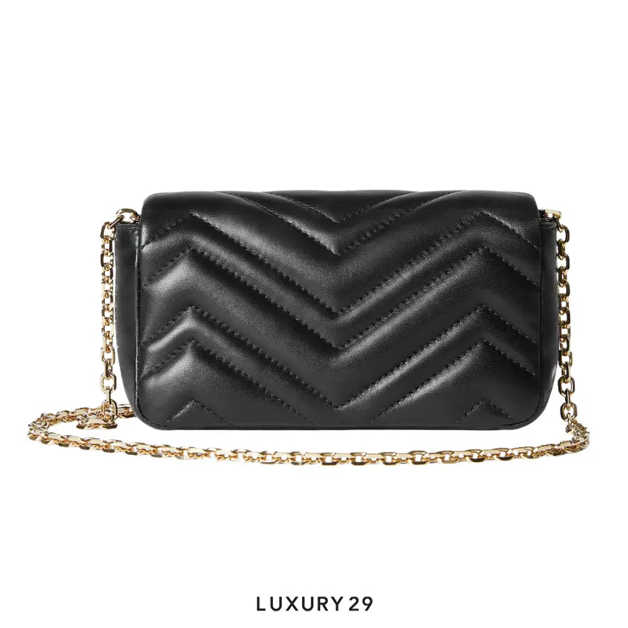 Gucci GG Marmont mini shoulder bag Black matelasse chevron lambskin leather GUCCI Luxury29
