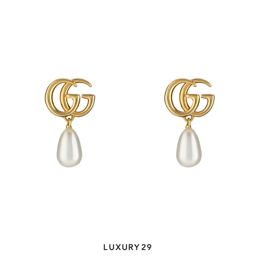 Gucci GG Marmont pearl drop earrings