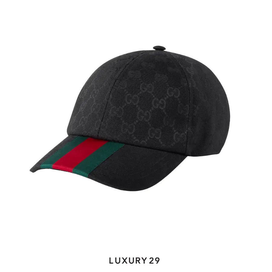 Gucci GG canvas baseball hat Black