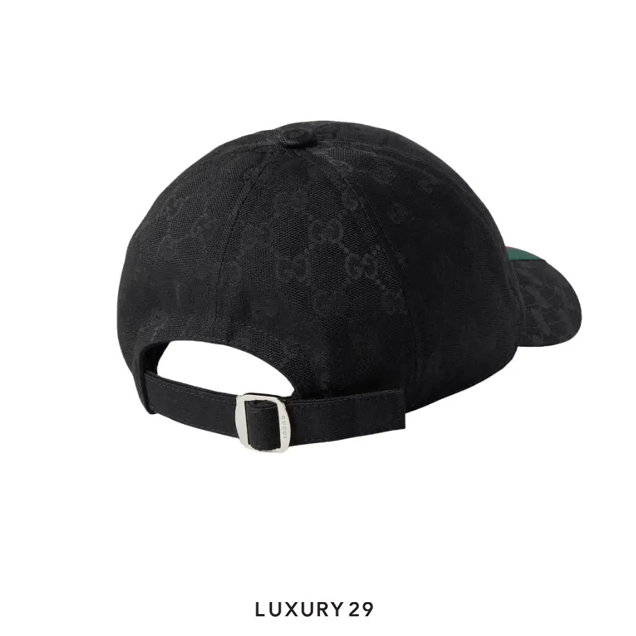 Gucci GG canvas baseball hat Black