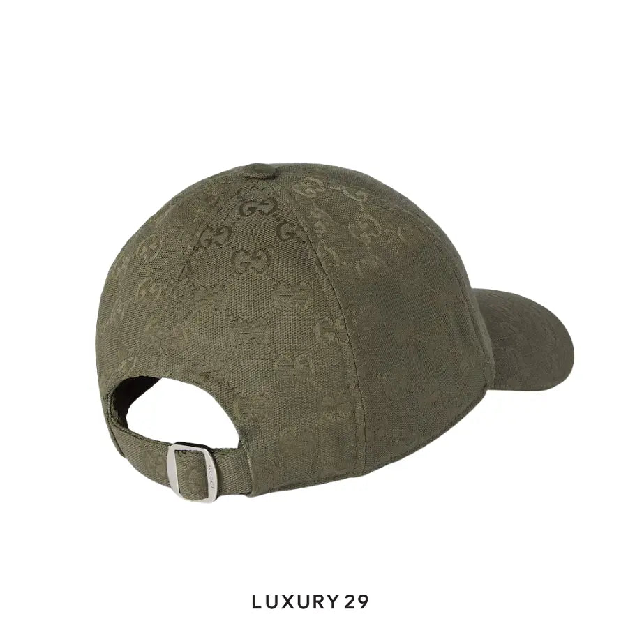 Gucci GG canvas baseball hat Green