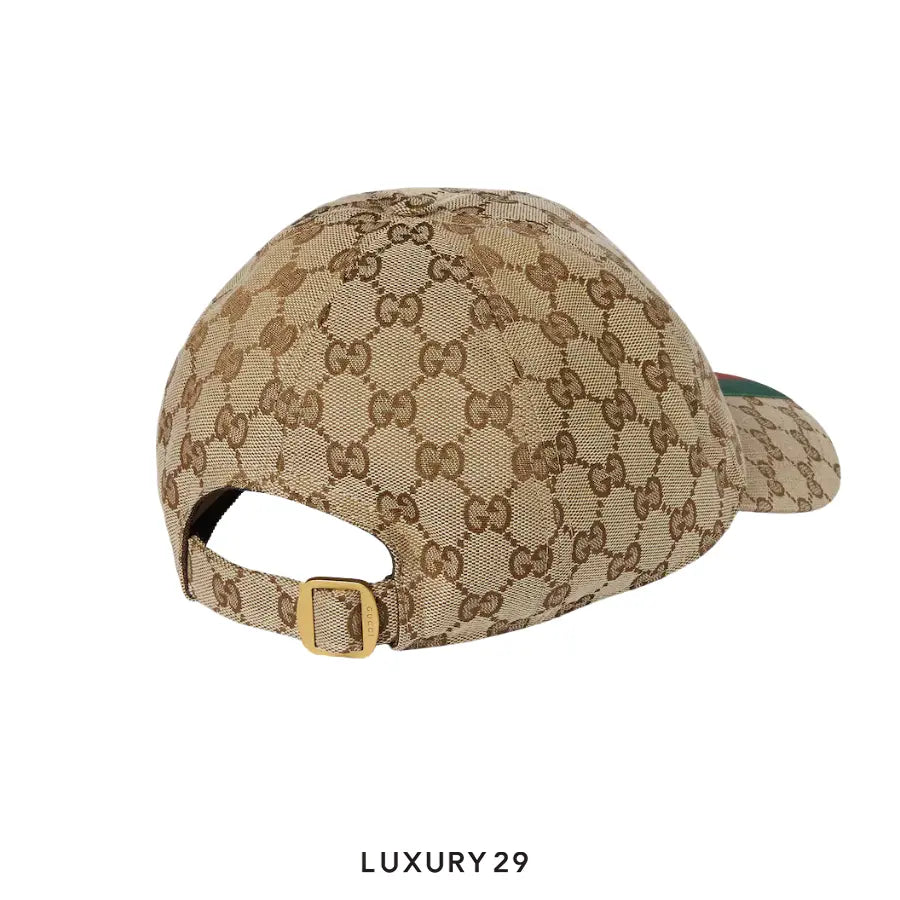 Gucci GG canvas baseball hat beige and ebony GUCCI Luxury29