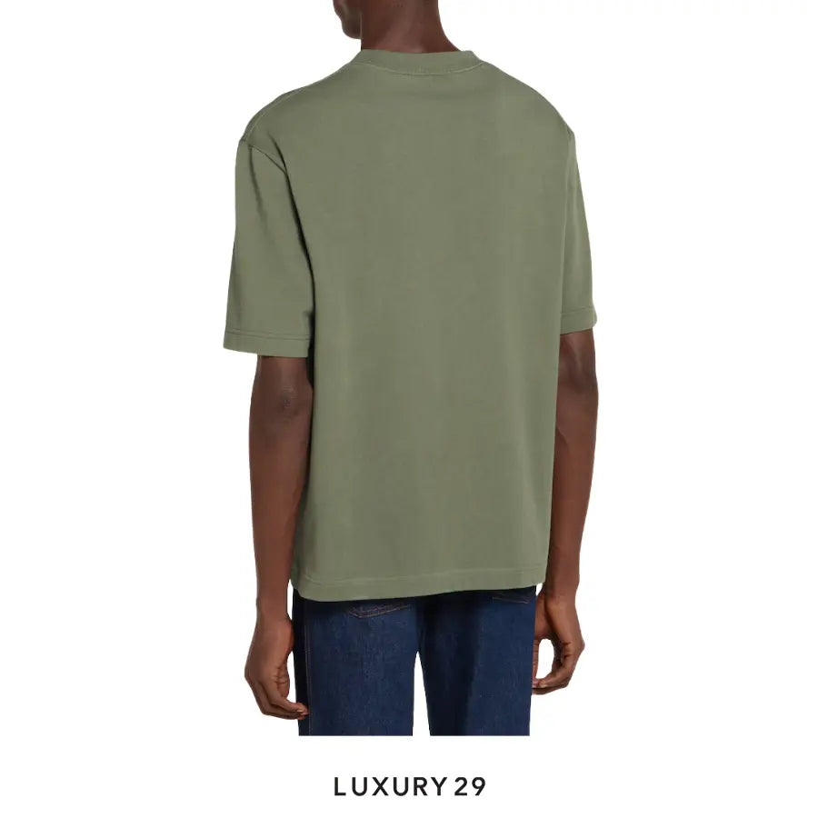 Gucci Heavy cotton jersey T-shirt with print forest green GUCCI Luxury29