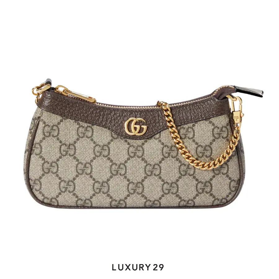 Gucci Ophidia mini bag Beige and ebony GG Supreme canvas GUCCI Luxury29