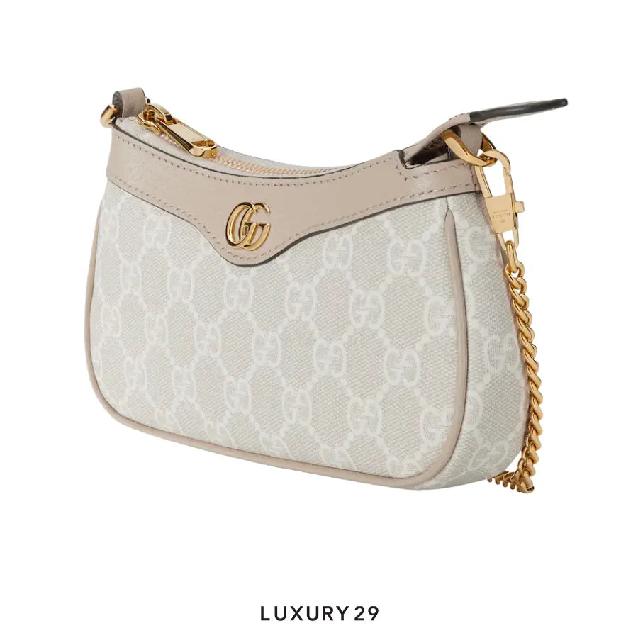 Gucci Ophidia mini bag Beige and white GG Supreme canvas GUCCI Luxury29