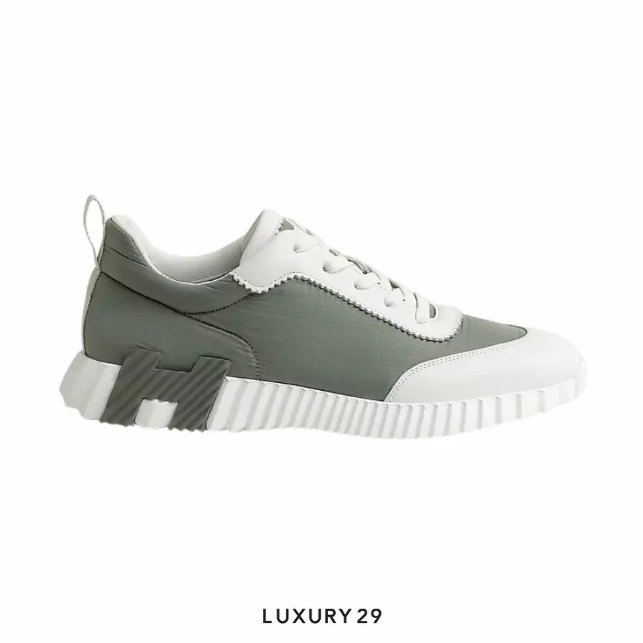 HERMES Sneakers Bouncing etoupe / blanc