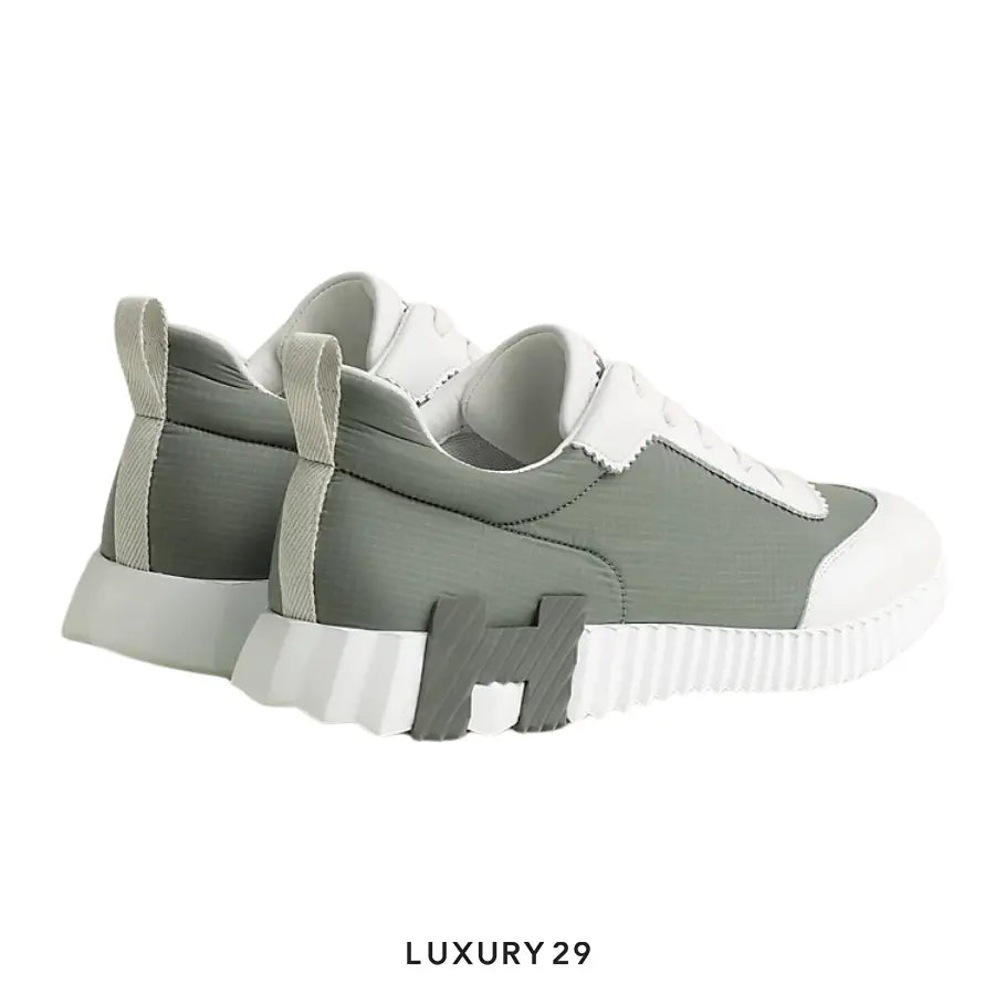 HERMES Sneakers Bouncing etoupe / blanc HERMES